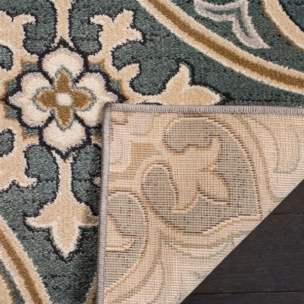 Safavieh LNH341C Lyndhurst Slate Blue, Beige Area Rug - 8& x 11&