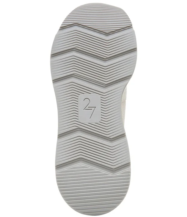 27 Edit Bev Sneaker Shoes, Satin Pearl Leather, 12.0M, Lace-Up Style, Round Toe, Rubber Outsole