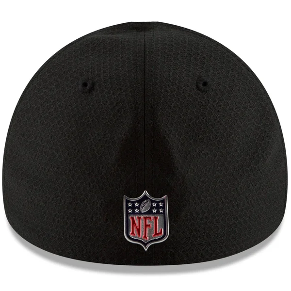 Men's Oakland Raiders New Era Black 2017 Sideline Official 39THIRTY Flex Hat