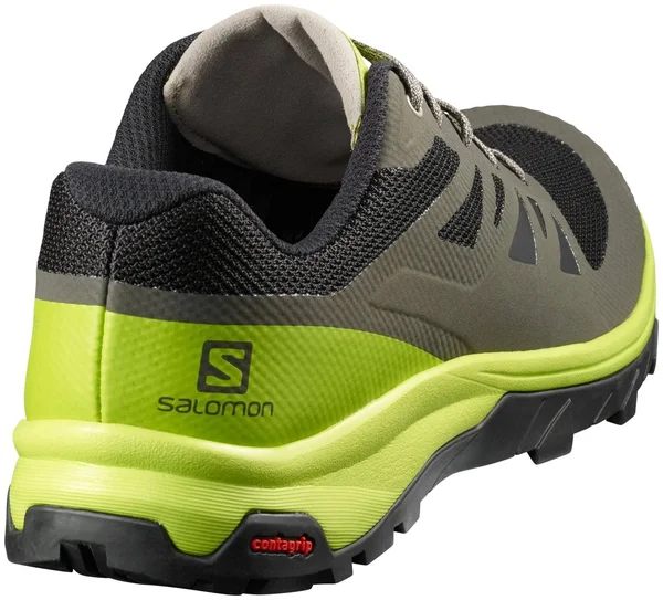 Salomon Men's Outline - 8.5 - Black/Quiet Shade/High Risk Red