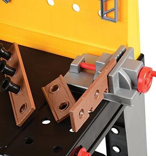 Constructive Playthings RED-65 Pretend Play Plastic Tool-Tech Workbench with Tools - Grade: Kindergarten to 3, 54 Piece Set