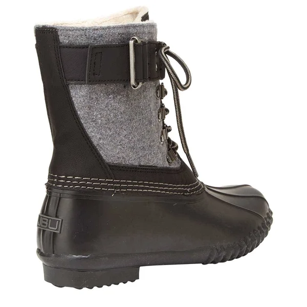 JBU by Jambu Women's Calgary Duck Boot - Grey Felt/Brown 7.5