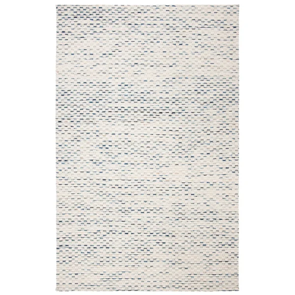 Safavieh Handmade Marbella Aase Wool Rug - 2&3x22 x 8& Runner - White/Navy