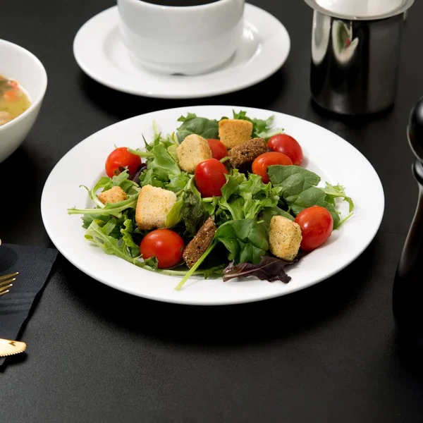 Arc Cardinal R0804 Candour White 8-1/2x22 Salad Plate - 24 - CS