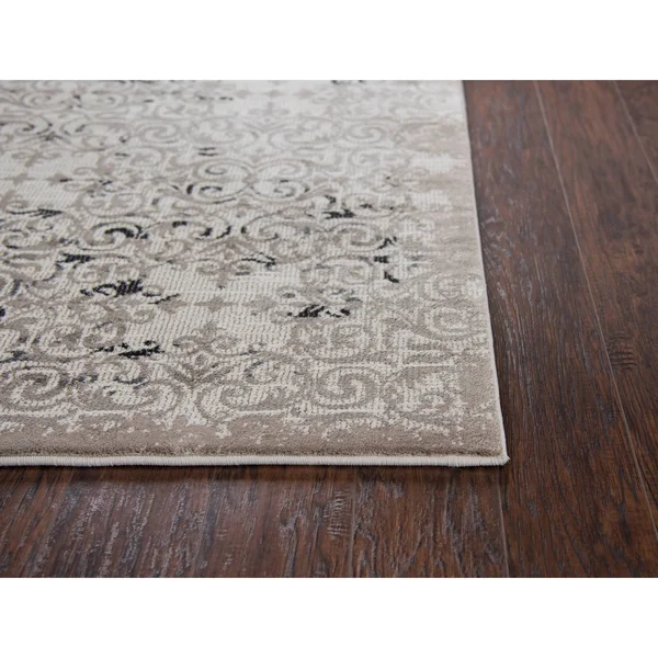 Alora Decor Swagger Neutral 2&3x22 x 7&7x22 Power-Loomed Rug- SW1005