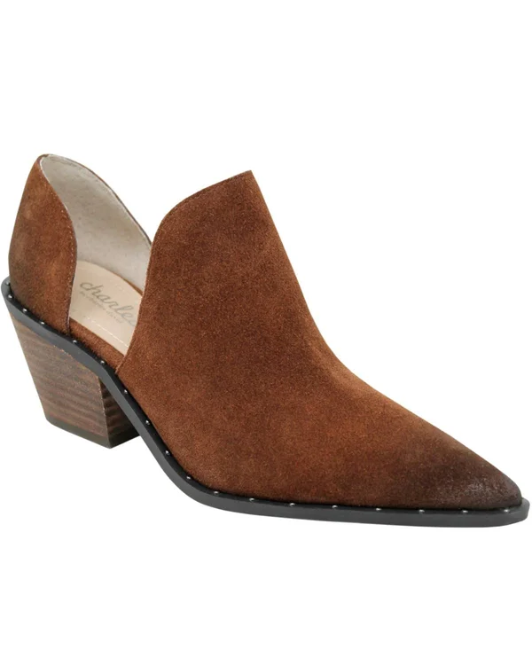 Charles by Charles David Women's Parson Cut-Out Booties - Dark Brown