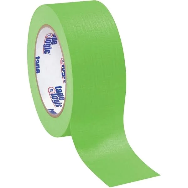 Tape Logic Masking Tape Light Green 2x22 x 60 Yard Roll (24 Roll/Case)