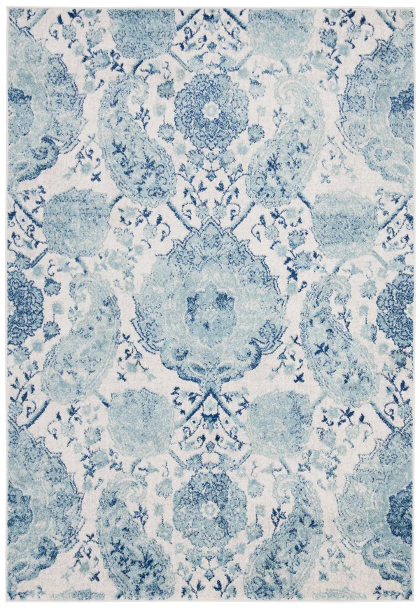 Safavieh Madison MAD600E 5&1x22 x 7&6x22 Cream - Turquoise Area Rug
