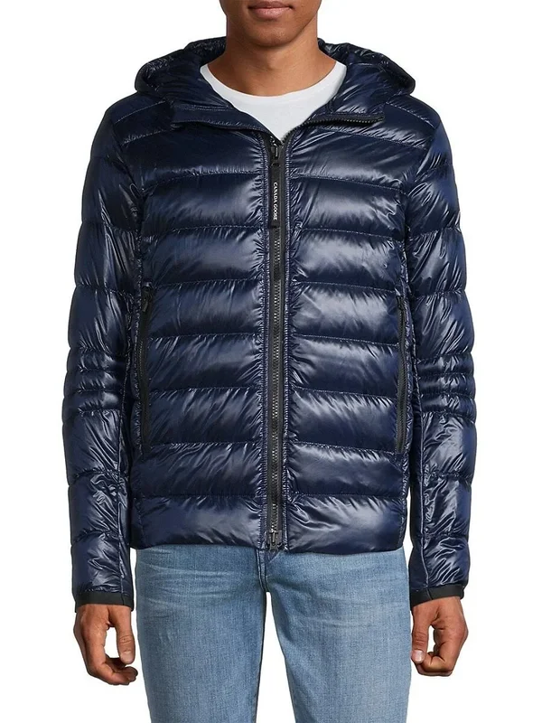 Canada Goose Men's Crofton Hooded Puffer Jacket - Moraine Lake - Size Large