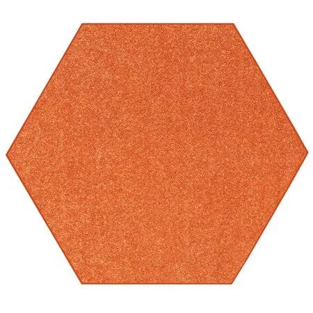 Saturn Collection Kids Favourite Area Rugs Orange - 8' Hexagon