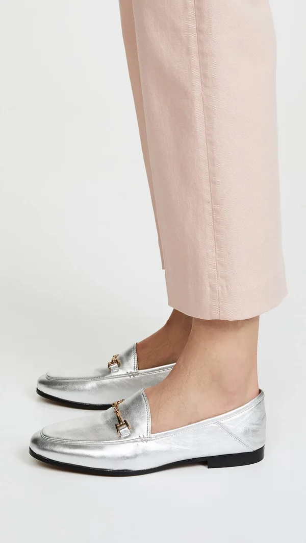 Sam Edelman Loraine Loafers Silver 7