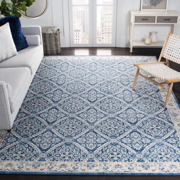 Safavieh 11& x 15& Brentwood BNT863N Navy Creme Rug