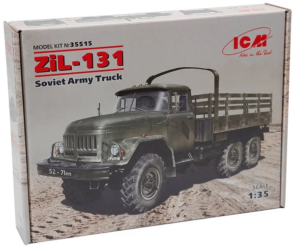 Icm 35515 ZiL-131, Soviet Army Truck 1/35 Plastic Model Kit 201 mm