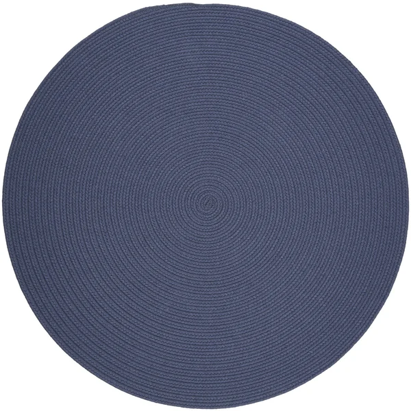 Pura Braided Rug in Sailor Blue 2' x 3' Oval