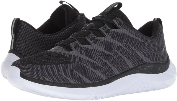 Hoka One One Men's Hupana Knit Jacquard Shoe - 8.5 - Black, White