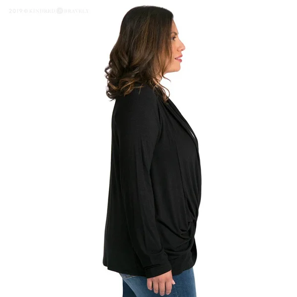 Clara Criss-Cross Nursing Top - Black - X-Large/XX-Large - Kindred Bravely
