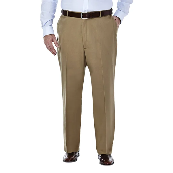 Haggar Mens Premium No Iron Straight Fit Pants