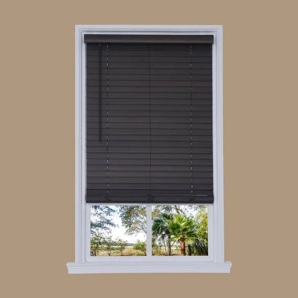 2in. Cordless Distressed Faux Wood Blinds Distressed Umber