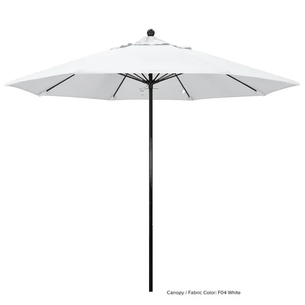California Umbrella 9& Complete Fiberglass Market Umbrella; Olefin Pacific Blue