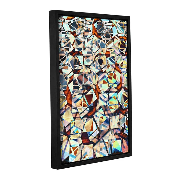 ArtWall Vlad Bubnov's 'City Mosaic' Gallery Wrapped Floater-framed Canvas - 12 x 18