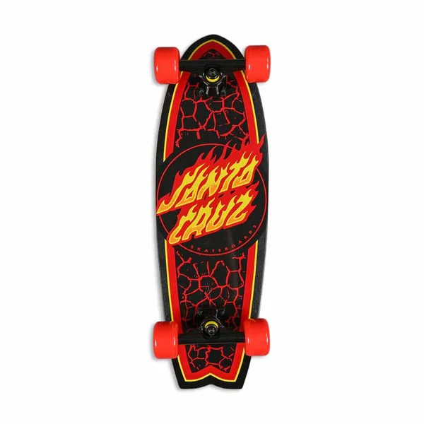 Santa Cruz Flame Dot Shark Cruiser Complete