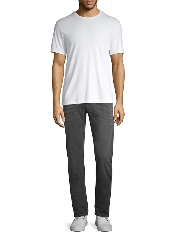 Diesel Men's D-Bazer Slim-Straight Jeans Charcoal/Gray