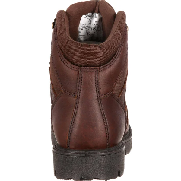 Georgia Boot Men's 6 in. Homeland Waterproof Work Boot, G106, Brown