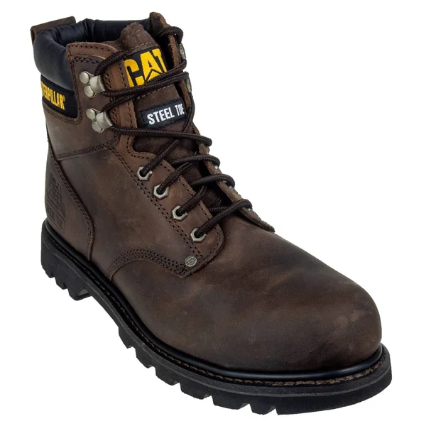 Caterpillar Second Shift Steel Toe Work Boot, Men's, Brown, Size 7.5, Boots