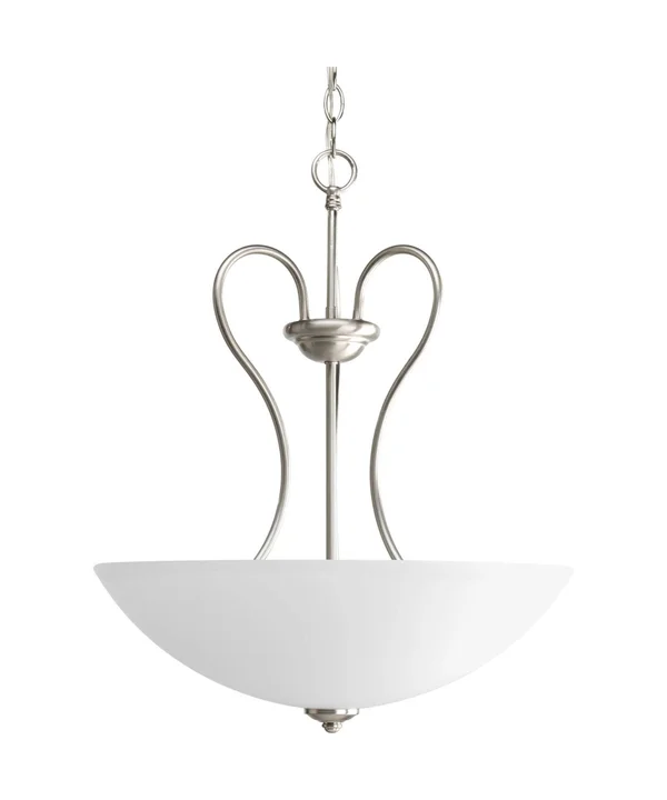 Progress Lighting Heart 3 Light 18x22 Wide Pendant Brushed Nickel