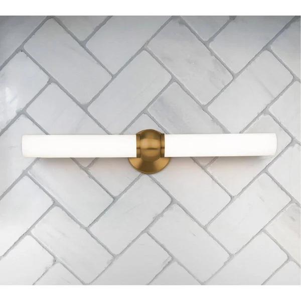 dweLED WS-35027 Juliet 27x22 LED Vanity Aged Brass