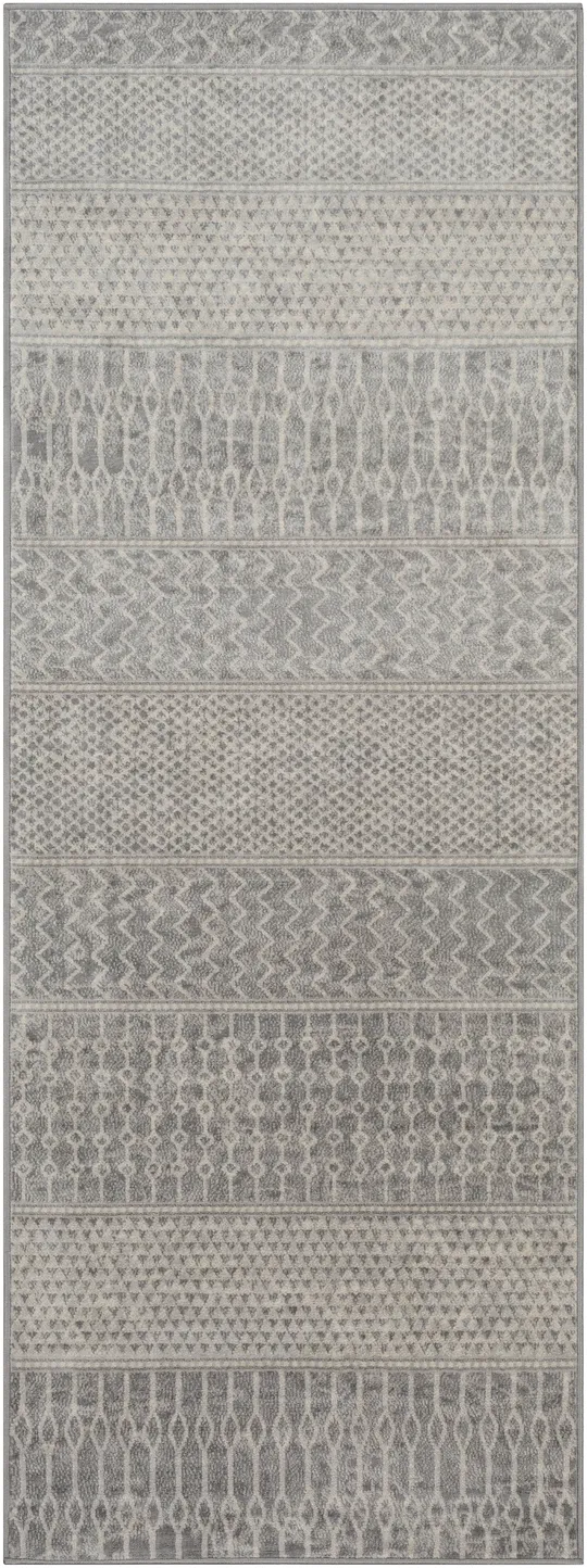 Surya Monaco MOC-2304 Silver Gray Area Rug 5&3x22 x 7&3x22
