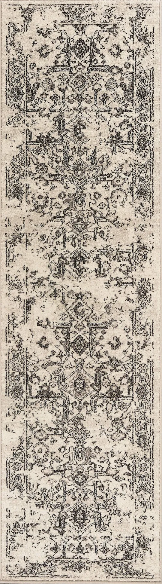 Kas Bob Mackie Home Vintage 1308 Grey Marrakesh Area Rug - 3&3x22 x 4&11x22