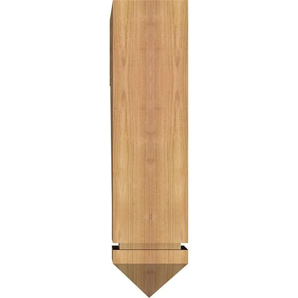 Ekena Millwork BKT06X22X22TRA03SWR 5 1/2x22W x 22x22D x 22x22H Traditional Arts & Crafts Smooth BRACKET, Western Red Cedar