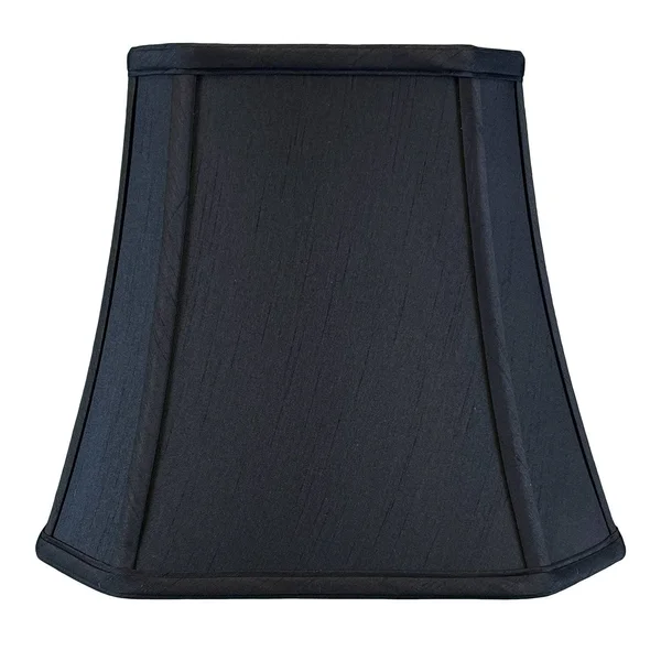Royal Designs Square Cut Corner Bell Lamp Shade - Black, 5x10x8.75 - Single