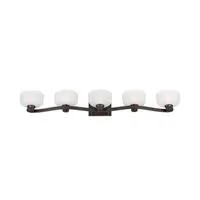 Forte Lighting 5-Light Antique Bronze Bath Light