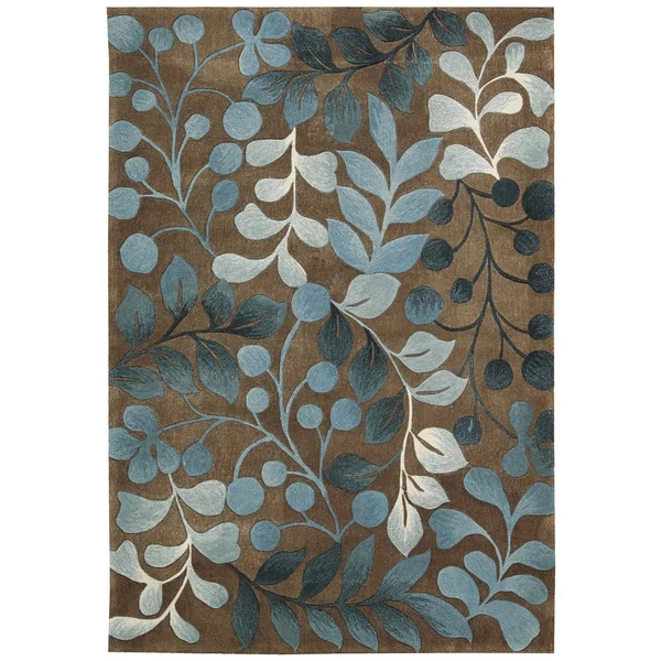 Nourison Contour CON02 Area Rug - Mocha, 5& x 7&6x22