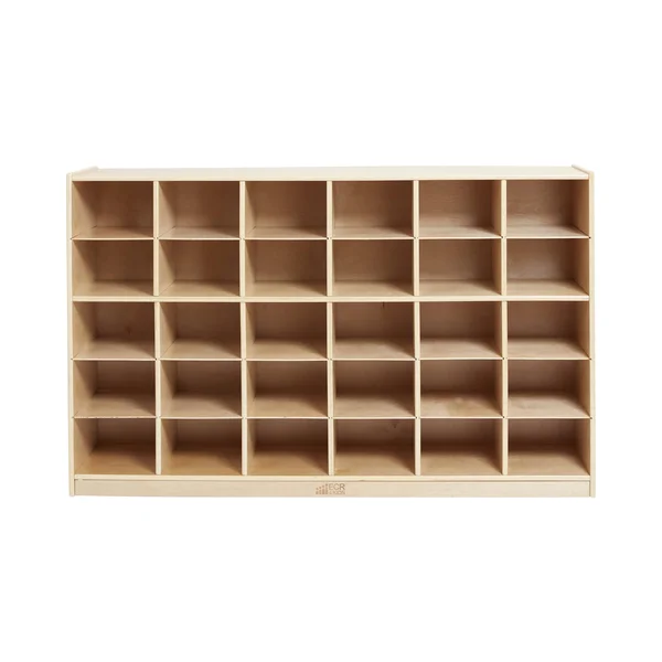Ecr4kids Birch 30 Cubby Tray Cabinet