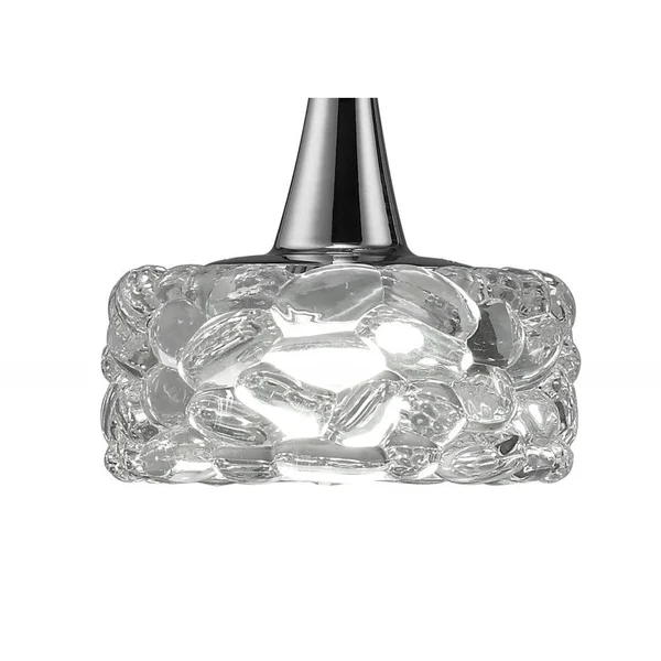 Mantra O2 Pendant 3 Light E27 Line Large - Polished Chrome Hanging Pendant Lights M3931