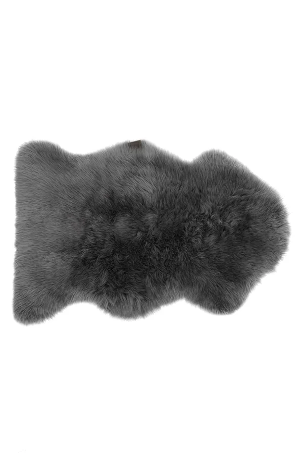 Ugg Sheepskin Area Throw Rug, Grey