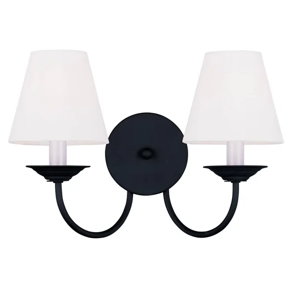 Livex Lighting 5272-04 Mendham 2 Light Black Wall Sconce