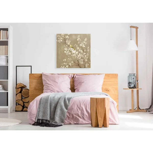 Epic Graffiti &White Cherry Blossom II Neutral& by Danhui Nai, Canvas Wall Art, 18x22x18x22