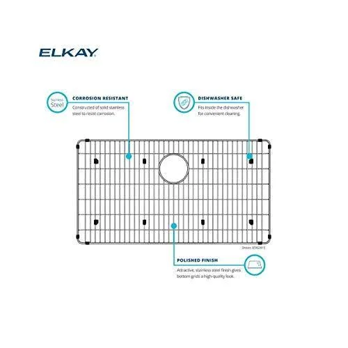 Elkay LKWOBG2317RSS Stainless Steel Bottom Grid - 22" x 15