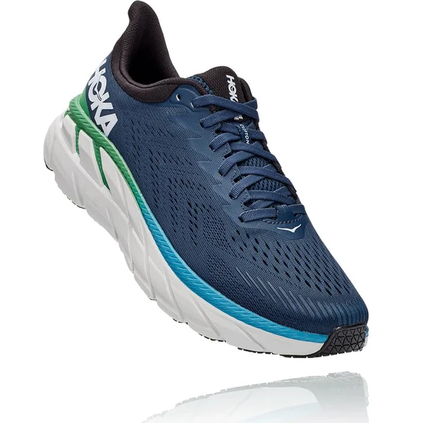 Hoka One One Men's Clifton 7 - 8.5, Moonlit Ocean/Anthracite