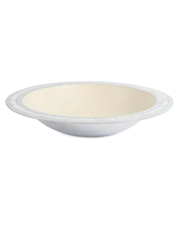 Julia Knight Classic 15x22 Round Bowl - Snow - 38.1cm x 10.8cm
