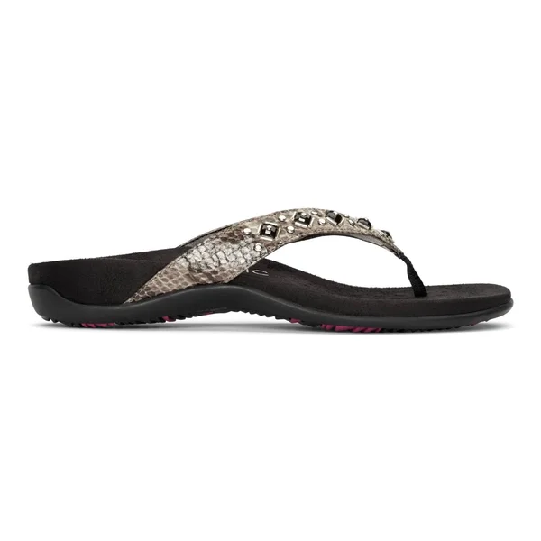 Vionic Floriana Women's Sandals Grey Snake : 11 M