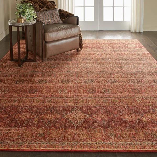 Nourison Vintage Tradition VGT03 Brick Area Rug - 7&10x22 x 9&10x22