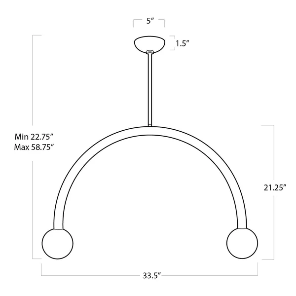 Regina Andrew Happy Large Pendant, Polished Nickel