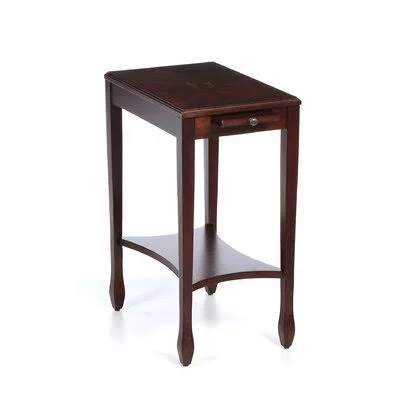 Bulwell End Table with Storage Charlton Home Color: Plantation Cherry