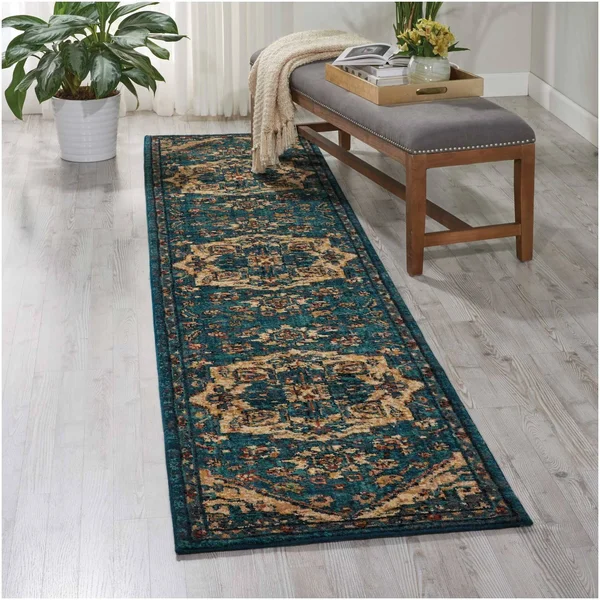 Nourison 2020 NR206 Area Rug - Teal, 2&3x22 x 11&