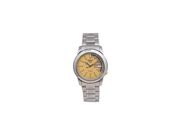 Seiko 5 Automatic Gold Dial Stainless Steel Men's Watch SNKK29